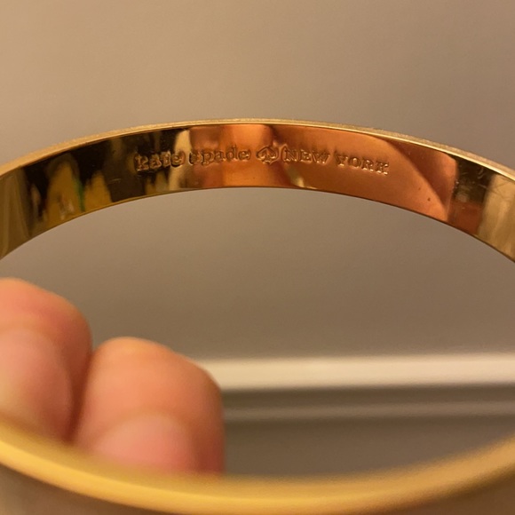 Kate Spade gold and white enamel bangle - Picture 2 of 3